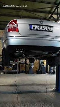 VW Passat W8 B5 With Titanium Custom Valved Cat-Back Exhaust vs Stock Sound