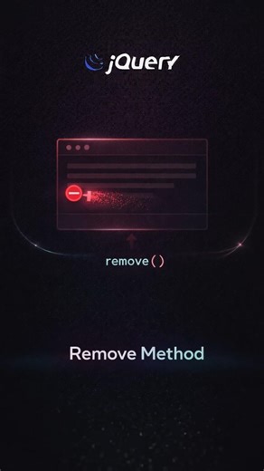 jQuery remove() Method 🔥 Delete Elements Dynamically #coding #shorts