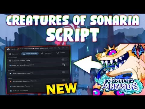*NEW* Creatures of Sonaria Script (PASTEBIN 2025) (KILL AURA, AUTO EAT , AUTO DRINK , ARTIFACT FARM)