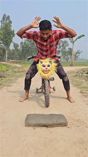 A Little boy is having fun with his bicycle?6 .#comedy #shorts