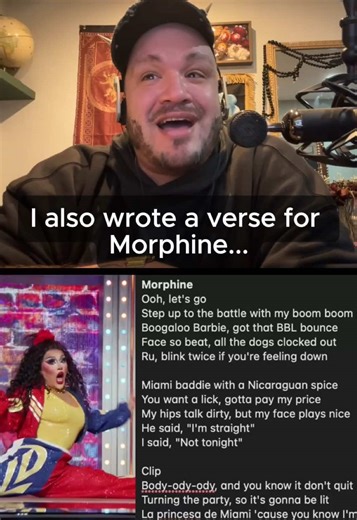 Lyrical genius @Megami spills on her unseen verse she wrote for @Morphine Love 👀 #rupaulsdragrace #allstars11 #dragrace #pressedconference