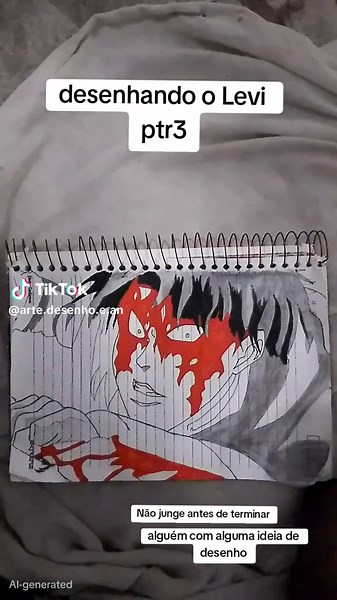 Desenho do Levi Ackerman: Tutorial de Arte Anime