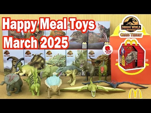 McDo March 2025 Happy Meal Jurassic World Chaos Theory Unboxing