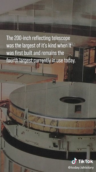 January 26, 1949 The 200 inch Hale telescope sees its first light at Palomar Observatory #history#todayinhistory#astronomy#space#january26 #telescope