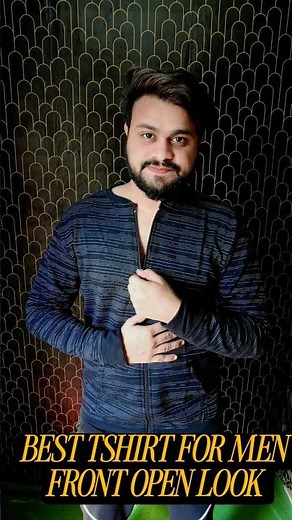 Front Open T-Shirt for Men | Stylish Casual Wear Look 2025