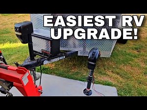EASY and CHEAP RV Upgrade! Etrailer 5k Electric Tongue Jack!
