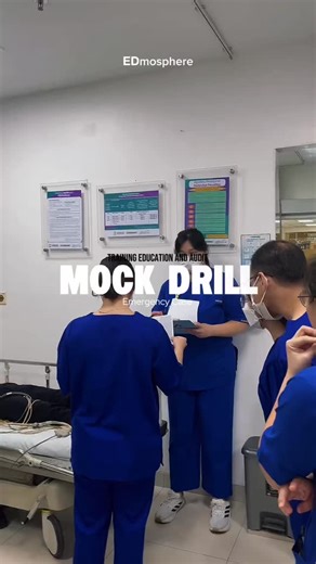EDmosphere on Instagram: "Excellence in emergency response begins with consistent, disciplined training. Routine Emergency Mock Drill #EDmosphere #edteamshlv #doctor #nurse #emergencyroom"