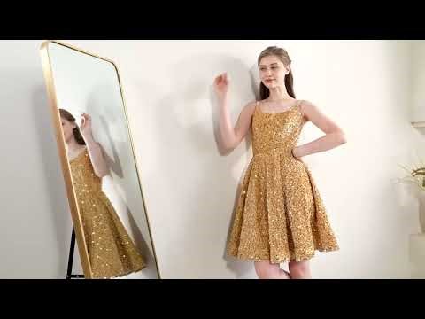 Sequin Short Homecoming Dresses for Teens 2024 Sparkly Prom Dresses