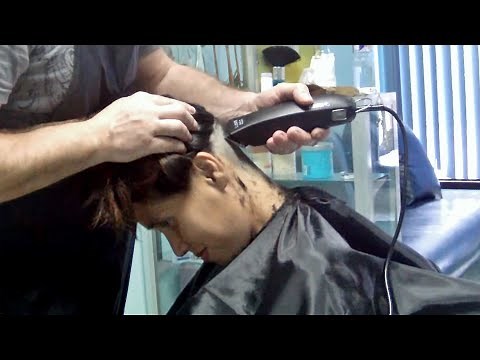 Girl's forced undershaved short bobcut FULL VIDEO✂️