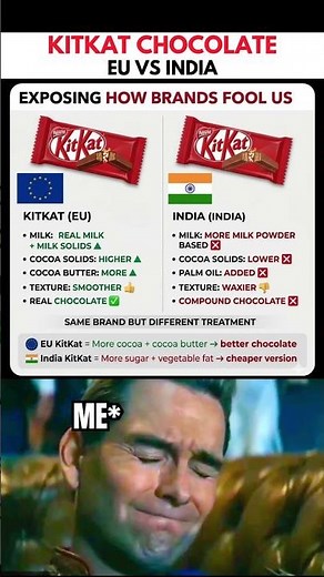 🍫 KitKat: EU vs India 😳🔥