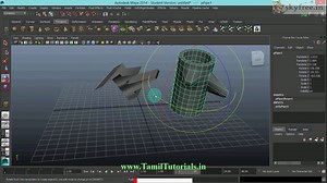Maya Tutorials in Tamil 14. Modeling Basics (Hot Menu)