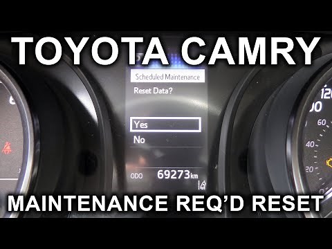 Toyota Camry (2018-2024): How To Reset Maintenance Required Message?