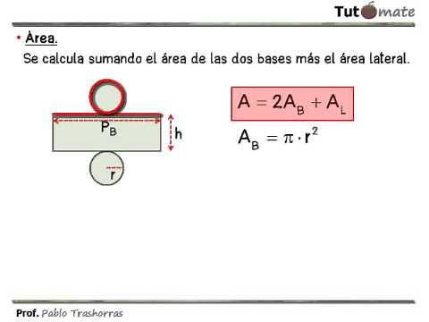 Área y volumen de un cilindro