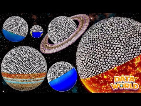 Solar System Moon Size Comparison 2023 | Data World