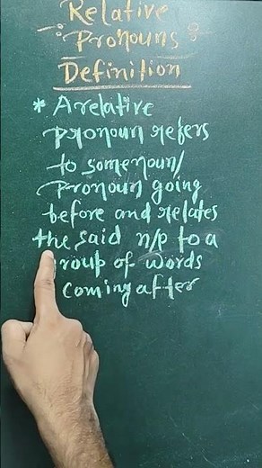 ||relative pronouns definition||