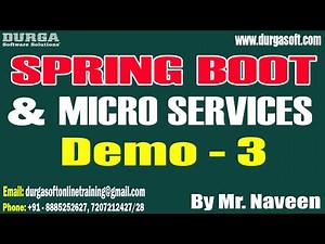 SPRING BOOT & MICRO SERVICES tutorials || Demo - 3 || by Mr. Naveen On 11-12-2024 @8AM IST