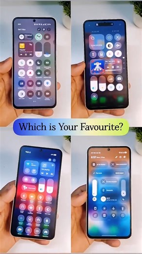 One Ui 8.5 vs iOS 26 vs Oxygen Os 16 vs Origin Os 6 Quick Panel