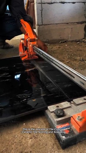 Precision Tile Cutting with Manual Tile Cutter | Clean and Accurate Ceramic Tile Installation