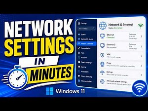 How to Configure Network Settings in Windows 11 | Ethernet, IP Address, DNS & More Explained