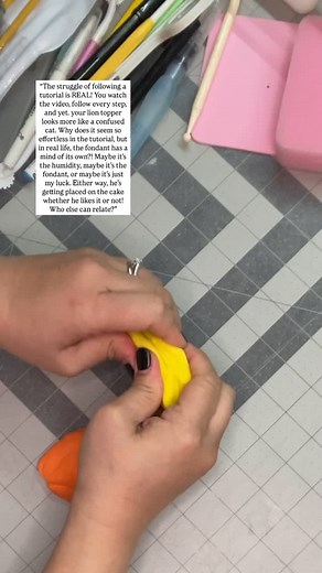 How to make a lion fondant topper! You still have time! sign up and join my basic fondant topper making workshop this april! Not sure if it’s for you? Send me a DM! | January Montiague
