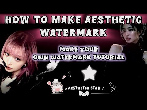How To Make Aesthetic Watermark ✨ | Create Your Own Watermark Like A pro | Easy Tutorial