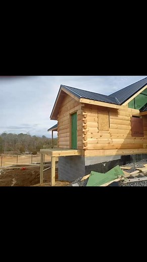 1.5K views · 16 reactions | Progress pics of our customer building a custom floor plan with carport on Douglas Lake in Dandrige, Tennessee. Ready to start planning your dream log cabin? Check out our floor plans and pricing info at https://www.logcabinsforless.com/ #logcabinbuilders #logcabinbuild #cabin #logcabin #LogCabinDreams #logcabinliving #cabinlife | Log Cabins for Less | Facebook