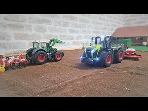 NEW Siku Control Claas Xerion 5000/Mulchsaat/Fendt 939 - 2021