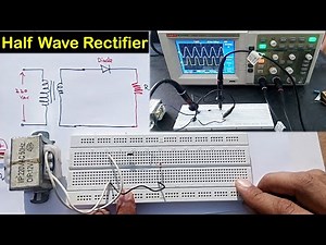 How to make half wave rectifier circuit on breadboard in Urdu/Hindi