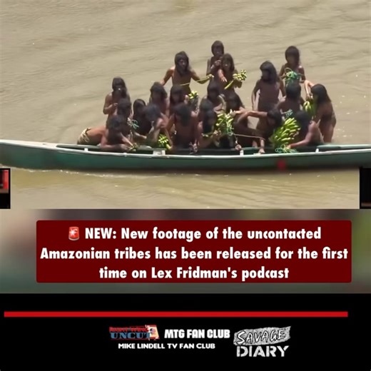 🚨 NEW: New footage of the uncontacted Amazonian tribes has been released for the first time on Lex Fridman's podcast | Marjorie Taylor Greene Fan Club