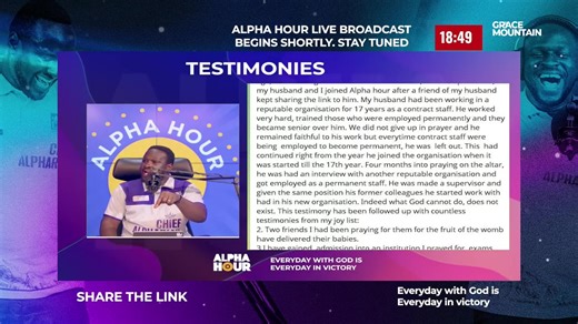 ALPHA HOUR EPISODE 1200 || EARLY VISITATION FROM GOD || TUESDAY 6th JANUARY, 2026 #PastorAgyemangElvis #EarlyVisitationFromGod #OneHourInprayer #12amGhanaianTime #6thJanuary2026 #EverydayWithGodIsEverydayInVictory #AlphaHour #AlphaHourWithPastorElvis #PrayerAndTestimonyAltar #12amGMT Copyright Disclaimer: Under Section 107 of the US Copyright Act 1976, allowance is made for fair use for purposes such as criticism, comment, news reporting, teaching, scholarship, and research. And the Ghana Copyri