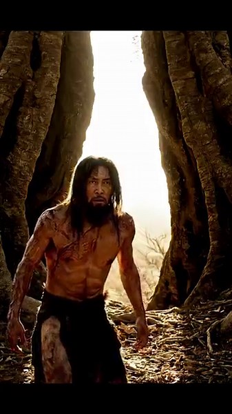 Primal Battle: Ancient Man vs. Tiger. #shorts #lionking #prehistoricsurvival