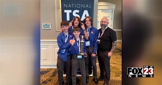 Oneta Ridge Middle School students win first place in TSA vlogging competition