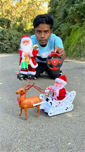 Remote Control 2 Ta Santa Claus Sleigh And Reindeer Gift 🎁 Dese
