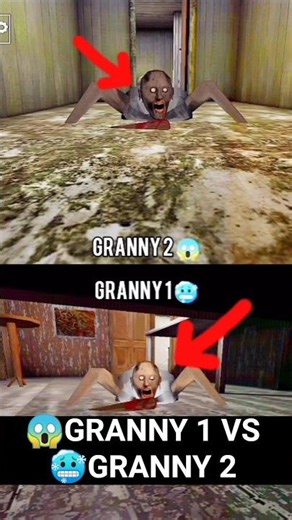 granny 1 vs granny 2 mod #granny #grannygame #shortsfeed #trending