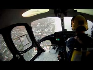 AS350 Start up and take off Pilot POV
