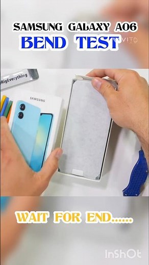 SAMSUNG GALAXY A06 5G BEND TEST HONEST PHONE REVIEW WAIT FOR END #SMARTPHONE #BENDTEST