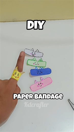 DIY Paper Bandage Making 🤕🩹 | Easy Mini First Aid Craft #shorts
