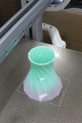 3D Print Timelapse: “Vase 7 · 12 Angular” 🔺🏺 | Modern Geometric Vase (Bambu Lab P2S/A1 Combo)