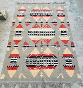 Navajo Style Wool Rug | American Tribal Geometric Carpet | Southwestern Handmade Area Rug | Custom Rugs - Etsy