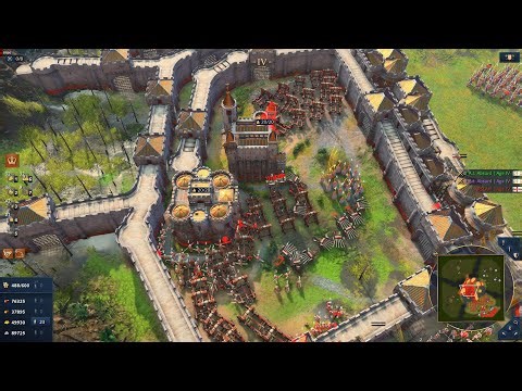 Age Of Empires 4 | English vs 2x Jeanne d'Arc Absurd A.I — Insane Battle