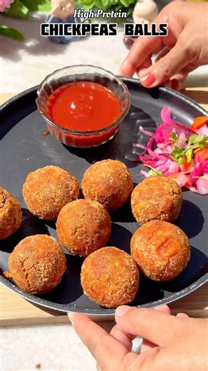 High Protein Chickpeas Kabab #kabab #healthy #highprotein #ytshorts