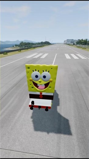 Beaming drive gaming cartoon 🚗 #gaming #funny #carcrash #beamngdrive #shorts