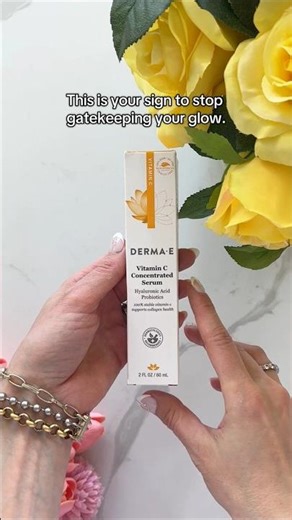 DERMA E Vitamin C Concentrated Serum with Hyaluronic Acid | Brightening & Hydrating Skincare ✨🍊💧