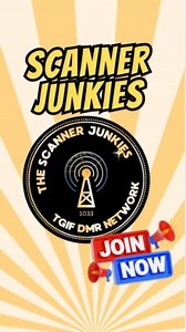 28K views · 395 reactions | Looking for a Scanner Radio Net you can join over radio? If you aren't licensed, that's no problem either! The "Scanner Junkies" meet every Thursday at 8pm eastern US time on the TGIF DMR Network TG 1033. If you don't have a hotspot, a ham radio license, or access to TGIF, this video shows you how you can still be a part of the net. #hamradio #hamr #scannerradio #policescanner #scannerjunkies | Scanner School | Facebook
