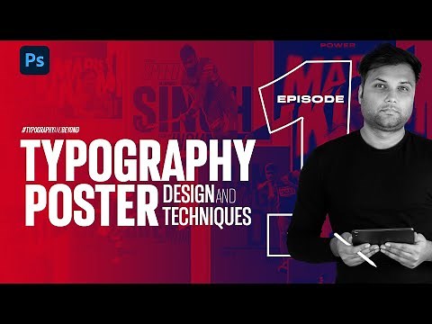 How to Design Typography Poster - EP1 - Graphic Design Technique
