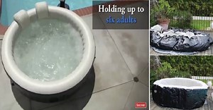 This is the coolest portable hot tub.. Jet massager and a bubble therapy spa into one... What do you think? Find it here: http://www.gadgetsideas.com/portable-bubble-massage-spa-hot-tub/ | Gadgets Ideas