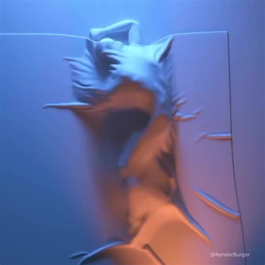 Sleep Well 😴 . 👩‍🎨 @renderburger . #GraphicGang #sleepwell #animation #motiongraphics #fridaysleep