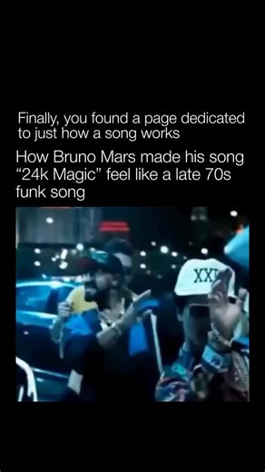 How a Song Works | Bruno Mars made 24K Magic feel like a late 70s funk record by fully committing to the sound and the attitude. The basslines the talk box... | Instagram