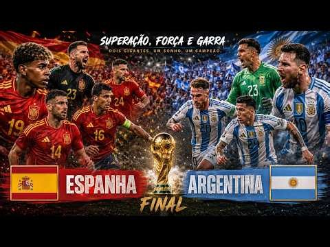 ESPANHA X ARGENTINA - AO VIVO - COPA DO MUNDO 2026 | FINAL