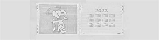 2022 Line-Printer Snoopy Calendar #Art #VintageComputing @aleatorpress @ef1j95